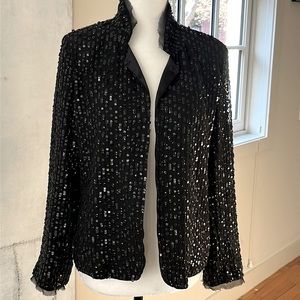 Velvet by Graham and Spencer Sequin Blazer Jacket Size Small.